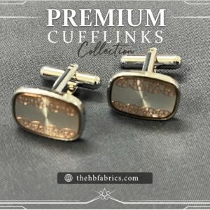 Silver Round Cufflink For Men's