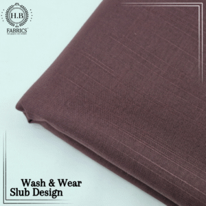 Maroon Slub Design Unstitched Men's Kameez Shalwar.