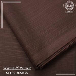 Maroon Slub Design Unstitched Men's Kameez Shalwar.