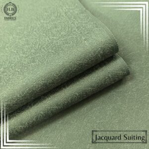 Pistachio Jacquard Men's Unstitched Waist Coat Fabric.