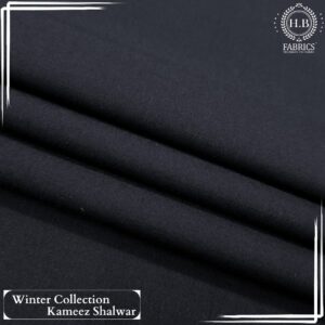 Classic Navy Blue Men's Unstitched Winter Shalwar Kameez.