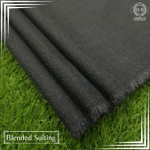 Gray Black Blended Unstitched Men's Suiting Fabric