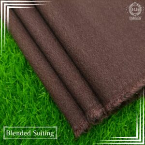 Maroon Blended Unstitched Men's Suiting Fabric