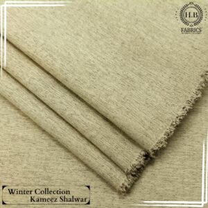 Fancy Beige Men's Unstitched Winter Shalwar Kameez.